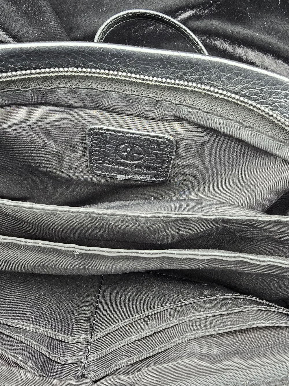 Giani Bernini's versatile crossbody Black Leather Crossbody Bag